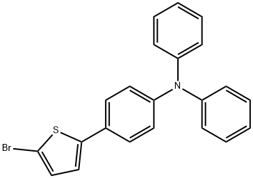 Benzenamine, 4-(5-bromo-2-thienyl)-N,N-diphenyl- Structure