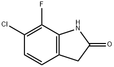 2H-Indol-2-one, 6-chloro-7-fluoro-1,3-dihydro- Structure