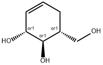 3-Cyclohexene-1,2-diol, 6-(hydroxymethyl)-, (1R,2R,6R)-rel- Structure