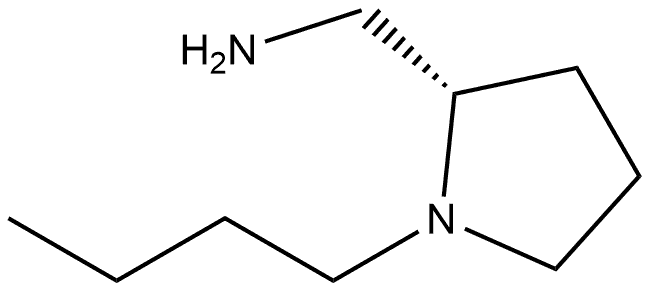 (2S)-1-Butyl-2-pyrrolidinemethanamine Structure