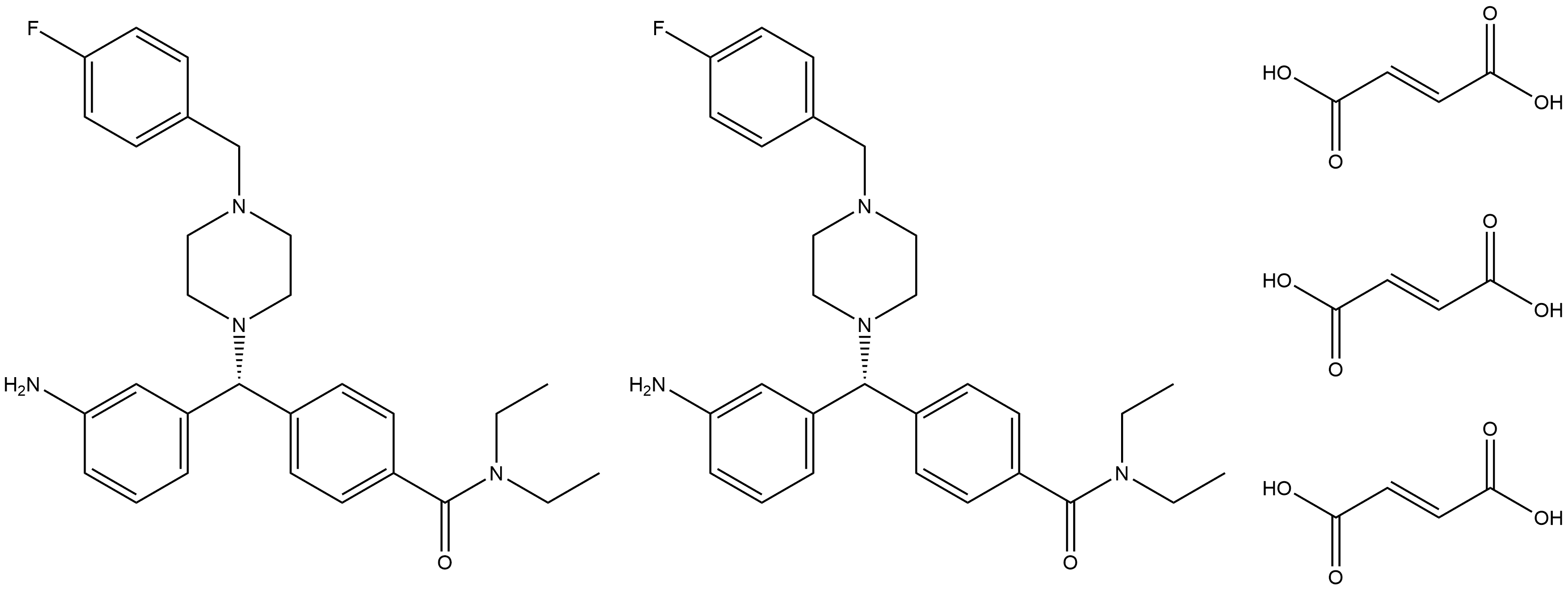 AZD-2327 sesquifumarate Structure