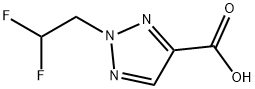 2-(2,2-difluoroethyl)-2H-1,2,3-triazole-4-carboxylic acid Structure