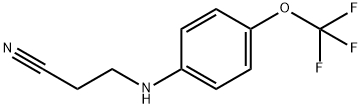 Propanenitrile, 3-[[4-(trifluoromethoxy)phenyl]amino]- Structure