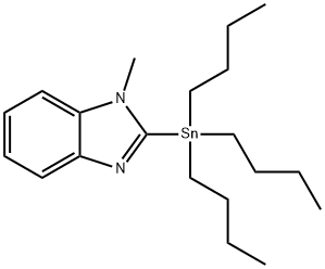 1-Methyl-2-(tributylstannyl)-1H-benzimidazole Structure