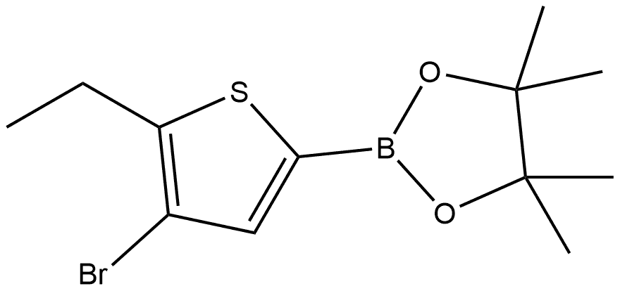 2-(4-Bromo-5-ethyl-2-thienyl)-4,4,5,5-tetramethyl-1,3,2-dioxaborolane Structure