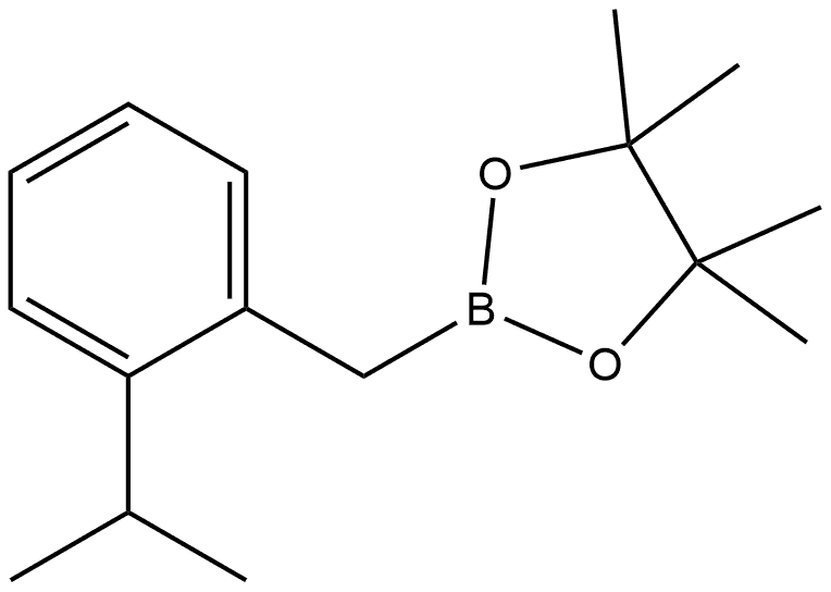 2-(2-isopropylbenzyl)-4,4,5,5-tetramethyl-1,3,2-dioxaborolane Structure