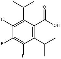 Benzoic acid, 3,4,5-trifluoro-2,6-bis(1-methylethyl)- Structure