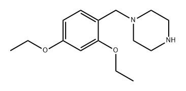Piperazine, 1-[(2,4-diethoxyphenyl)methyl]- Structure