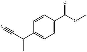 Benzoic acid, 4-(1-cyanoethyl)-, methyl ester 구조식 이미지