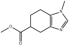 1H-Benzimidazole-5-carboxylic acid, 4,5,6,7-tetrahydro-1-methyl-, methyl ester Structure