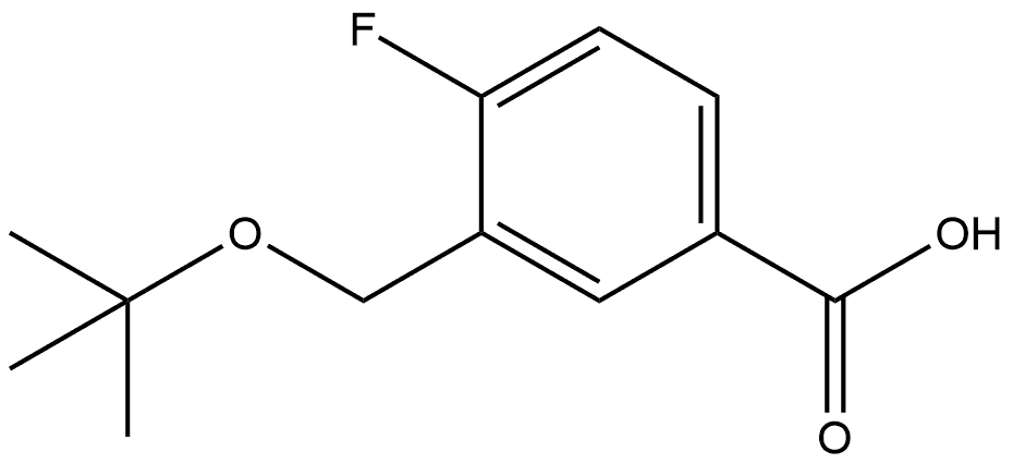 3-[(1,1-Dimethylethoxy)methyl]-4-fluorobenzoic acid 구조식 이미지