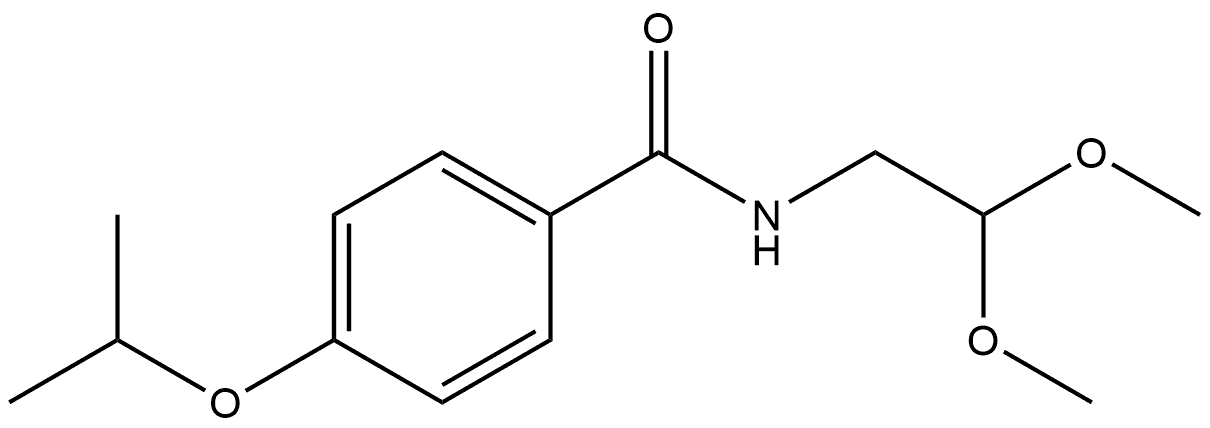 N-(2,2-Dimethoxyethyl)-4-(1-methylethoxy)benzamide Structure