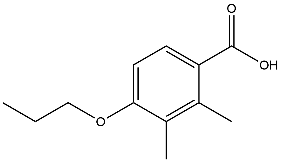 2,3-Dimethyl-4-propoxybenzoic acid Structure