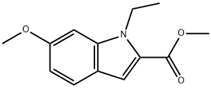 6-methoxy-1-ethyl-1H-indole-2-carboxylic acid methyl ester Structure