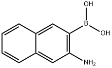 Boronic acid, B-(3-amino-2-naphthalenyl)- 구조식 이미지