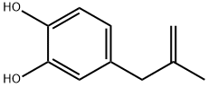 1,2-Benzenediol, 4-(2-methyl-2-propen-1-yl)- 구조식 이미지