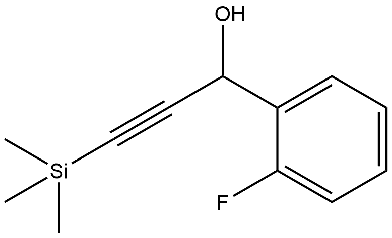 2-Fluoro-α-[2-(trimethylsilyl)ethynyl]benzenemethanol Structure