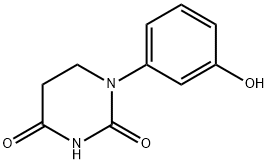 2,4(1H,3H)-Pyrimidinedione, dihydro-1-(3-hydroxyphenyl)- Structure
