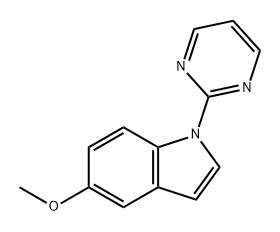 1H-Indole, 5-methoxy-1-(2-pyrimidinyl)- Structure