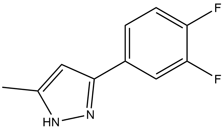 1H-Pyrazole, 3-(3,4-difluorophenyl)-5-methyl- Structure