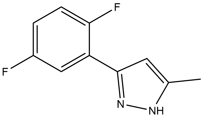 3-(2,5-Difluorophenyl)-5-methyl-1H-pyrazole Structure