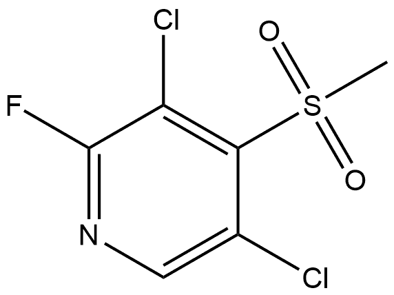 3,5-Dichloro-2-fluoro-4-(methylsulfonyl)pyridine Structure