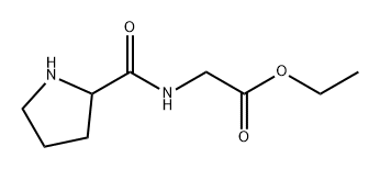 Glycine, N-DL-prolyl-, ethyl ester (6CI) Structure