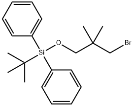 Benzene, 1,1'-[(3-bromo-2,2-dimethylpropoxy)(1,1-dimethylethyl)silylene]bis- Structure