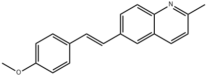 6-[(1E)-2-(4-Methoxyphenyl)ethenyl]-2-methylquinoline Structure