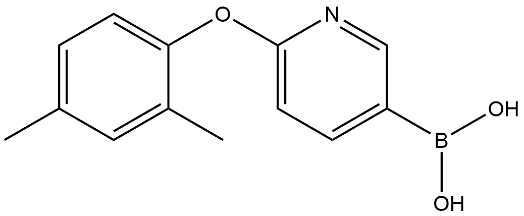 B-[6-(2,4-Dimethylphenoxy)-3-pyridinyl]boronic acid Structure