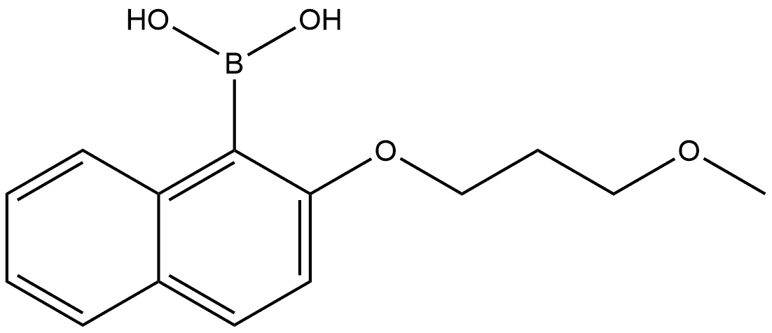 B-[2-(3-Methoxypropoxy)-1-naphthalenyl]boronic acid Structure