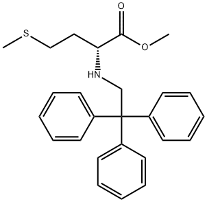 (R)-Methyl 4-(methylthio)-2-(2,2,2-triphenylethylamino)butanoate Structure