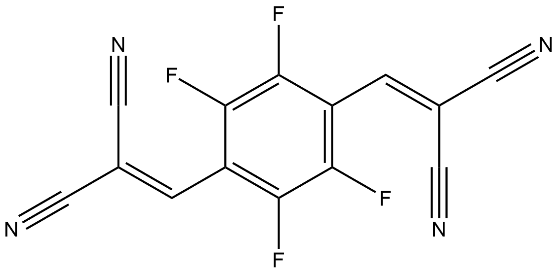 2,2′-[(2,3,5,6-Tetrafluoro-1,4-phenylene)dimethylidyne]bis[propanedinitrile] Structure