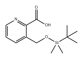 2-Pyridinecarboxylic acid, 3-[[[(1,1-dimethylethyl)dimethylsilyl]oxy]methyl]- 구조식 이미지