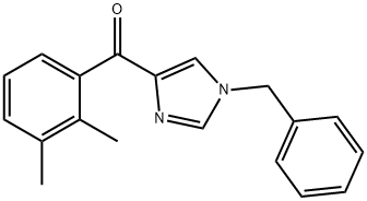 Methanone, (2,3-dimethylphenyl)[1-(phenylmethyl)-1H-imidazol-4-yl]- 구조식 이미지