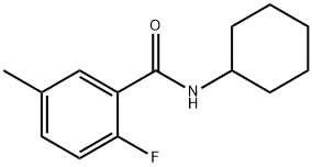 N-cyclohexyl-2-fluoro-5-methylbenzamide Structure