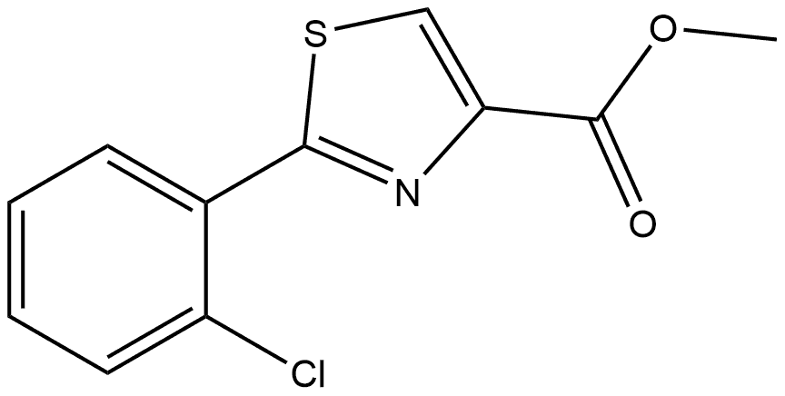 4-Thiazolecarboxylic acid, 2-(2-chlorophenyl)-, methyl ester Structure