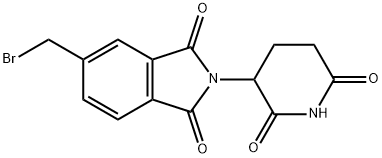 1H-Isoindole-1,3(2H)-dione, 5-(bromomethyl)-2-(2,6-dioxo-3-piperidinyl)- Structure