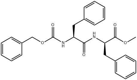 D-Phenylalanine, N-[(phenylmethoxy)carbonyl]-L-phenylalanyl-, methyl ester 구조식 이미지