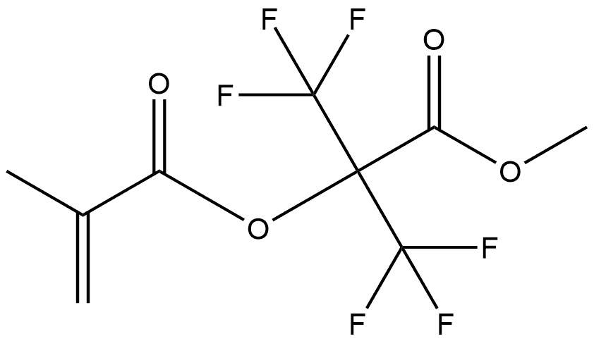 2,2,2-Trifluoro-1-(methoxycarbonyl)-1-(trifluoromethyl)ethyl 2-methyl-2-propenoate (ACI) Structure