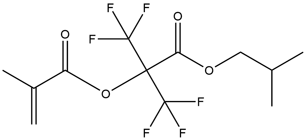 2,2,2-Trifluoro-1-[(2-methylpropoxy)carbonyl]-1-(trifluoromethyl)ethyl 2-methyl-2-propenoate (ACI) Structure