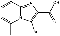 Imidazo[1,2-a]pyridine-2-carboxylic acid, 3-bromo-5-methyl- Structure