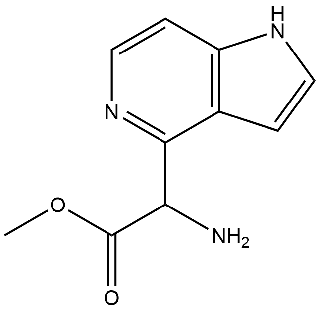 1H-Pyrrolo[3,2-c]pyridine-4-acetic acid, α-aMino-, Methyl ester Structure