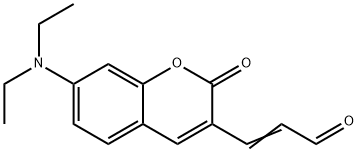 2-Propenal, 3-[7-(diethylamino)-2-oxo-2H-1-benzopyran-3-yl]- Structure