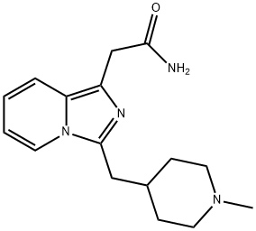 2-(3-((1-Methylpiperidin-4-yl)methyl)imidazo[1,5-a]pyridin-1-yl)acetamide Structure