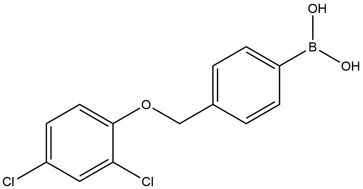 B-[4-[(2,4-Dichlorophenoxy)methyl]phenyl]boronic acid Structure