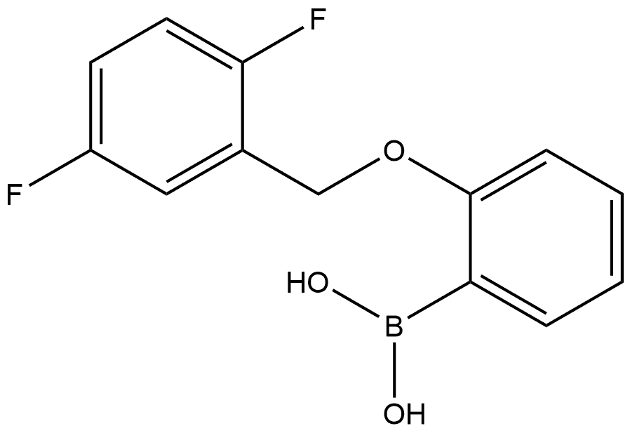 B-[2-[(2,5-Difluorophenyl)methoxy]phenyl]boronic acid Structure