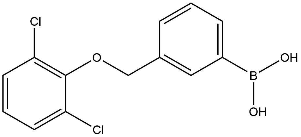 B-[3-[(2,6-Dichlorophenoxy)methyl]phenyl]boronic acid Structure