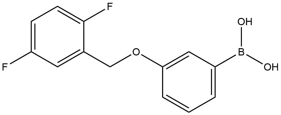 B-[3-[(2,5-Difluorophenyl)methoxy]phenyl]boronic acid Structure