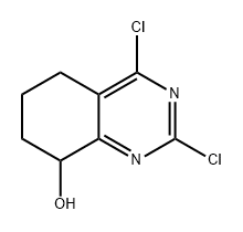 8-Quinazolinol, 2,4-dichloro-5,6,7,8-tetrahydro- 구조식 이미지